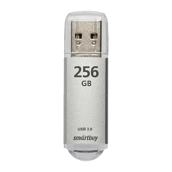 Флеш-накопитель Smartbuy V-Cut 256GB USB3.0 пластик серебряный