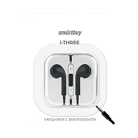Наушники вставные Smartbuy i-THREE с микр. черный