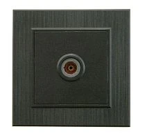 Розетка TV Makel KAREA LINE STAR 1гн. черный 86054007