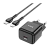 Сетевое З/У HOCO N32 Type-C 30W PD3.0 с кабелем Type-C-Lightning черный (1/13/130)