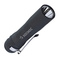 Фонарь универсальный Космос 120B 0.5W 1LED от батареек IP42 1 режим черный (1/24/144)