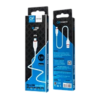 Кабель GFPower 17M USB (m)-microUSB (m) 1м 2.4A ПВХ белый (1/648)