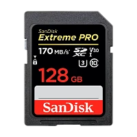 Карта памяти SD SanDisk Extreme Pro 128GB Class10 UHS-I (U3) 95 МБ/сек V30
