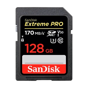 Карта памяти SD SanDisk Extreme Pro 128GB Class10 UHS-I (U3) 95 МБ/сек V30