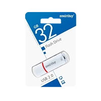 Флеш-накопитель Smartbuy Crown 32GB USB2.0 пластик белый