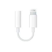 Переходник AUX Dialog CI-1301 Jack 3.5mm (f)-Lightning (m) пластик белый