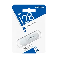Флеш-накопитель Smartbuy Scout 128GB USB2.0 пластик белый