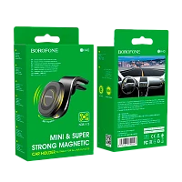 Держатель автомобильный Borofone BH40 в воздуховод магнит черный (1/140)