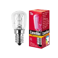 Лампа накаливания Camelion E14 15W 220-240V для холодильников и швейных машин прозрачная (1/10/500)