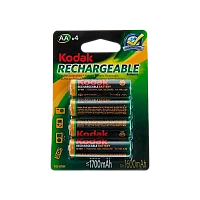 Аккумулятор бытовой Kodak HR6 AA BL4 NI-MH 1700mAh (4/80/640/19200)