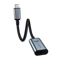 Адаптер HOCO HB21 Type-C (m)-HDMI (f) 4К серый (1/18/180)