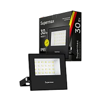 Прожектор светодиодный Supermax 30W IP65 6500К дневной (1/60)