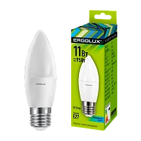 Лампа светодиодная Ergolux C35 E27 11W 4500К 180-240V свеча (1/10/100)