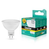 Лампа светодиодная Camelion JCDR GU5.3 9W 3000К 220V софит матовая (1/5/100)