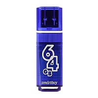 Флеш-накопитель Smartbuy Glossy 64GB USB3.0 пластик синий 