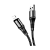 Кабель HOCO X50 USB (m)-Lightning (m) 1.0м 2.4A нейлон черный (1/31/310)