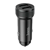 Автомобильное З/У HOCO Z49 2USB 2.4A с кабелем Type-C черный (1/13/130)