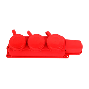 Колодка Volsten 3р.С/З со шторкой каучук красный (1/18)