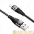 Кабель HOCO X57 USB (m)-Lightning (m) 1.0м 2.4A нейлон черный (1/33/330)