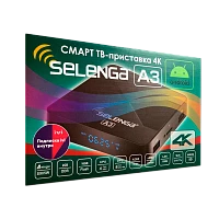 СМАРТ ТВ-приставка Selenga A3 Android 9 4К черный (1/20)