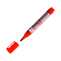 Маркер перманентный Crown Multi Marker CPM-800 3.0мм красный (1/12/720)