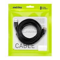 Кабель Smartbuy K-840 USB (m)-USB (f) 3.0м силикон серый (1/50)