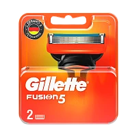 Сменные кассеты Gillette "FUSION" 5 лезвий 2шт. (цена за 1 шт) в картонной упаковке (2/20)