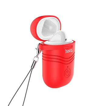 Беспроводная гарнитура HOCO E39L на левое ухо с красным чехлом (1/22/220)