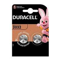 Батарейка Duracell CR2032 BL2 Lithium 3V BE (2/20/200)