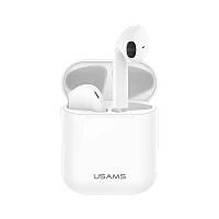 Bluetooth наушники USAMS LC BHULU01, Bluetooth 5.0 цвет белый ОРИГИНАЛЬНЫЙ РАЗМЕР Apple