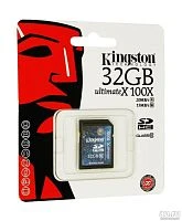 Карта памяти SD Kingston 32GB Class10 UHS-I (U1) 45 МБ/сек