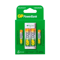З/У для аккумуляторов GP E211130/65-2CRB4/12 AA/AAA Ni-MH 2 слота +2AA 1300mAh/2AAA 650mAh (1/12)