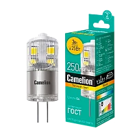Лампа светодиодная Camelion JD G4 3W 220V рефлектор прозрачная (1/10/500)