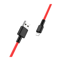 Кабель HOCO X29 USB (m)-Lightning (m) 1м 2.0A TPE красный (1/33/330)