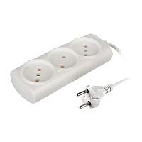 Удлинитель Volsten Si 3 x5 3р.Б/З 6A 5.0м 2x0.75мм² IP20 белый (1/50)