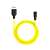 Кабель HOCO X21 Plus USB (m)-Lightning (m) 1.0м 2.4A силикон черный желтый (1/28/168)