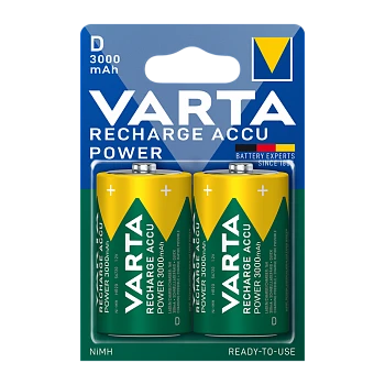 Аккумулятор предзаряженный RTU Varta R20 D BL2 NI-MH 3000mAh (2/20/100) 