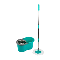 Швабра для пола Рыжий кот MINI «Торнадо» 115см телескопическая с ведром