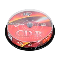 Диск CD-R VS 700MB 52x 10шт. cake box (10/200)