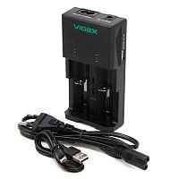 З/У для аккумуляторов Videx VCH-U202 Ni-MH/Ni-Cd/Li-ion/IMR/LiFePO4 2 слота (1/20)