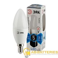 Лампа светодиодная ЭРА B35 E14 5W 4000К 170-265V свеча (1/6/60)