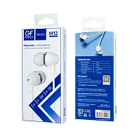 Наушники внутриканальные GFPower M12 с микр. белый