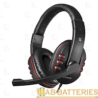 Наушники полноразмерные Defender G-160 Warhead с микр. игровые черный красный (1/20)