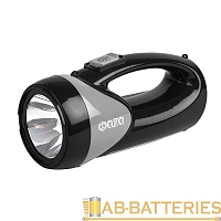 Фонарь туристический Фаzа AccuF8-L1W/L12 1W 1+12LED от аккумулятора черный (1/20)