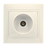 Розетка Smartbuy телевизионная 1-местная 75Ом 5-862МГц бежевая "Венера"