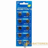 Батарейка Robiton STANDARD G13/LR1154/LR44/357A/A76 BL10  1.5V (10/200/4000) 