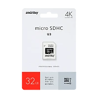 Карта памяти microSD Smartbuy Class10 PRO U3 32GB