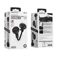 Держатель автомобильный Borofone BH18 присоска магнит черный красный (1/60)