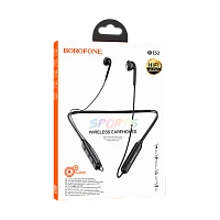 Наушники вставные Borofone BE52 bluetooth 5.0 с микр. черный (1/80)