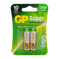 Батарейка GP Super LR6 AA BL2 Alkaline 1.5V (2/20/160)